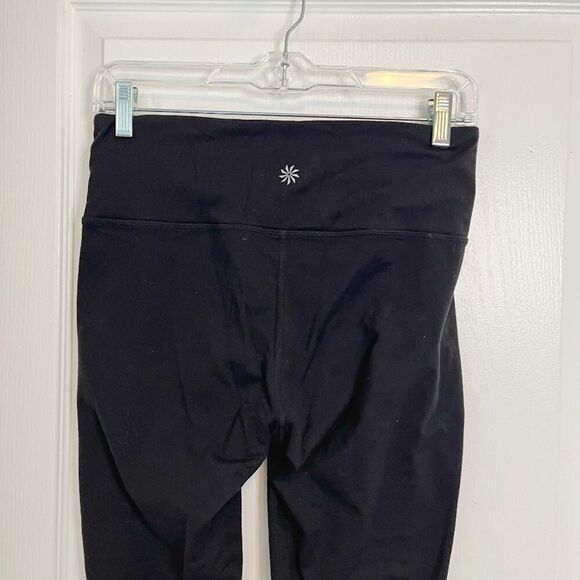 Athleta Faux Leather High Rise Full Length Spandex Athletic Leggings - Picture 9 of 12